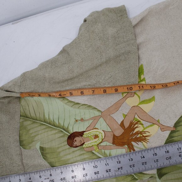 Tommy Bahama Hawaiian Shirt Mens XL Silk Short Sleeve Hula Girls Aloha Button Up - Picture 9 of 12